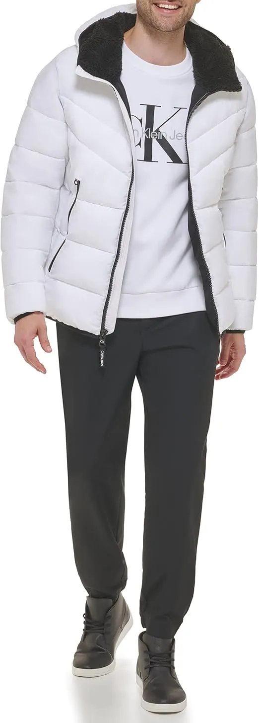 Calvin Klein Men's Snap Front Puffer Jacket