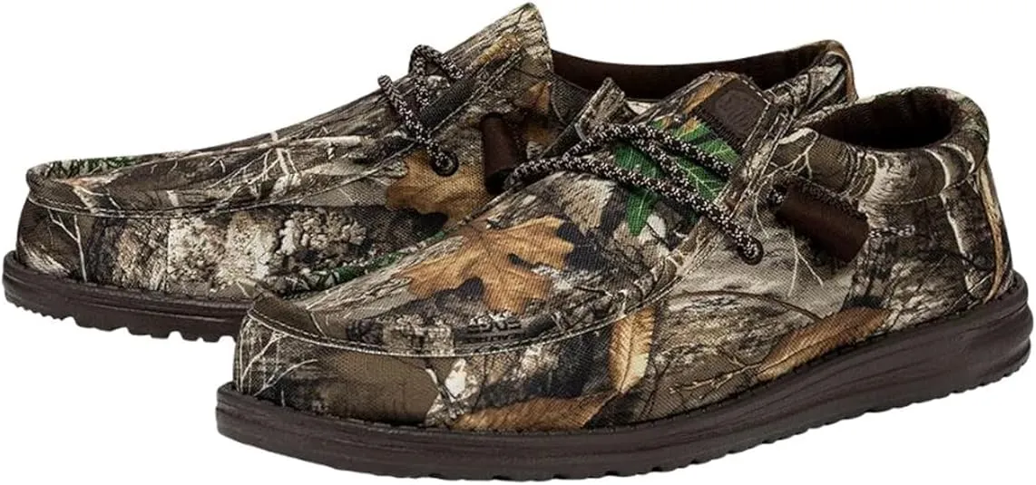 Hey Dude Men's Wally Realtree Edge | Men's Shoes | Men Slip-on Loafers | Comfortable & Light-Weight
