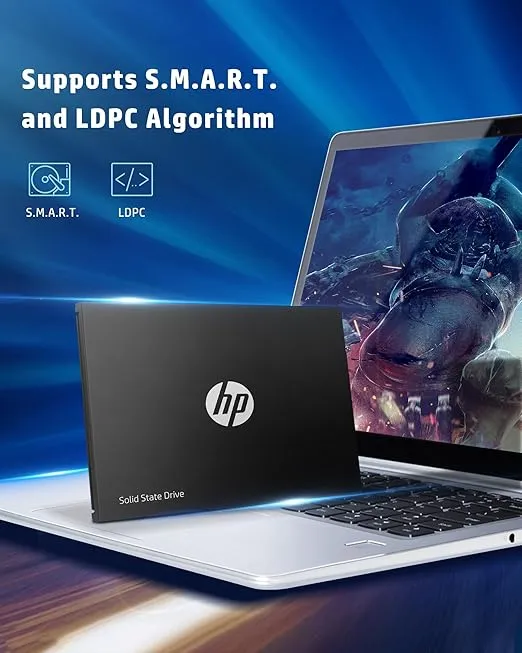 HP S750 1TB 2.5" SATA Internal SSD, 3D NAND, Read/Write Speeds Up to 560 MB/s / 520 MB/s, Internal Solid State Hard Drive SATA III 6 Gb/s Interface - 16L54AA#ABA