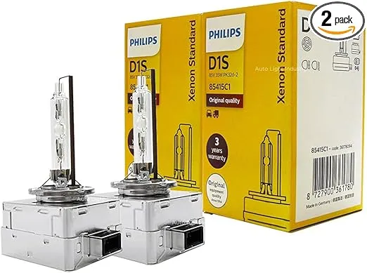 OEM D1S 4300K HID XENON Headlight bulbs - Replacement for PHILIPS Xenstart 85415 35W DOT Germany | Pack of 2