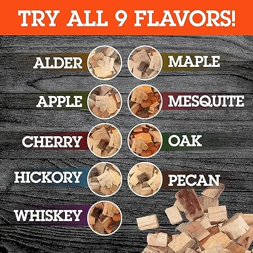 Camerons All Natural Cherry Wood Chunks for Smoking Meat -840 Cu. in. Box, Approx 10 Pounds- Kiln Dried Large Cut BBQ Wood Chips for Smoker - Barbecue Chunks Smoker Accessories
