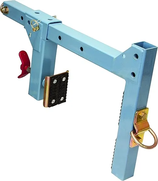 FallTech 7460A Multi-Purpose Parapet Anchor for Temporary Fall Arrest Anchorage fits Parapet Walls 1/2" to 15" Thick, No Fasteners Required, Blue