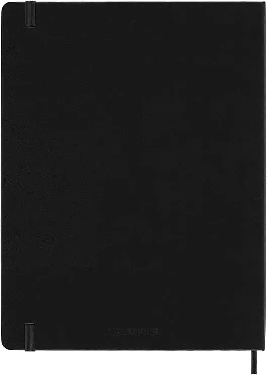 Moleskine Classic Notebook, Hard Cover, XL (7.5" x 9.5") Plain/Blank, Black, 192 Pages