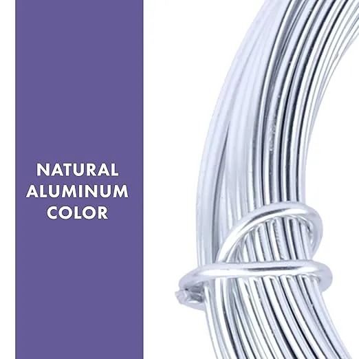 Artistic Wire Aluminum Craft Wire 12ga - Silver Tone