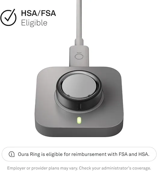 Oura Ring 4 Charger - Size 9 - Charging Dock and USB-C Cable - Charges Oura Ring 4 up to 8 Days