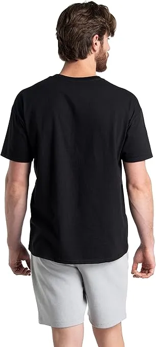 Fruit of the Loom Men's Eversoft Cotton Short Sleeve Pocket T-Shirts, Breathable & Tag Free