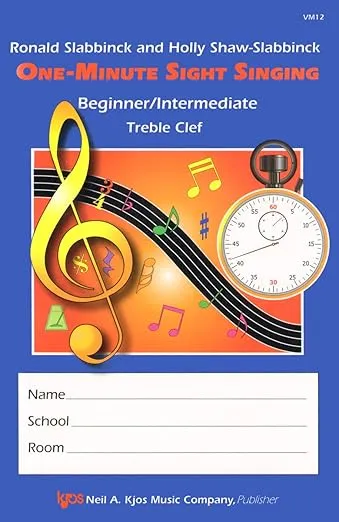 VM12 - One-Minute Sight Singer - Beg./Int. Treble Clef