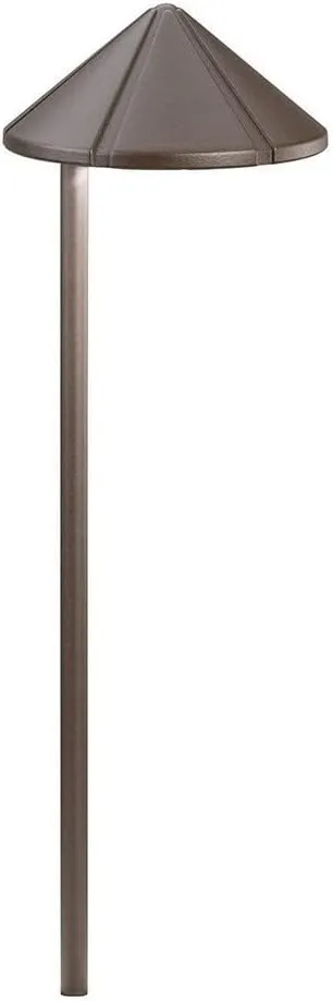 Kichler 15815AZT LED Side Mount Low Voltage Landscape Path and Spread Light, Textured Architectural Bronze