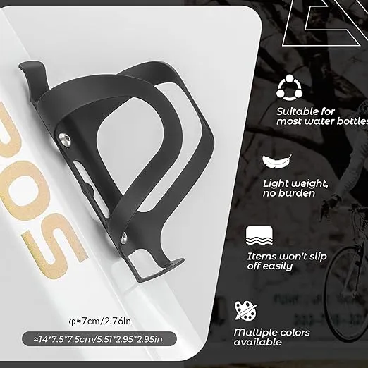 ROCKBROS Bike Water Bottle Cage Holder Lightweight Alloy Aluminum Bicycle Water Bottle Holder Cages Secure Hold Brackets