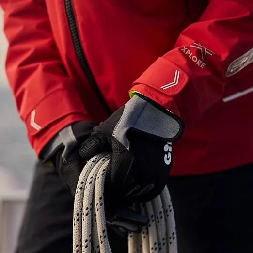 Gill Deckhand Sailing Gloves - Long Fingers with Exposed Finger and Thumb - 50+ UV Sun Protection & Water Repellent