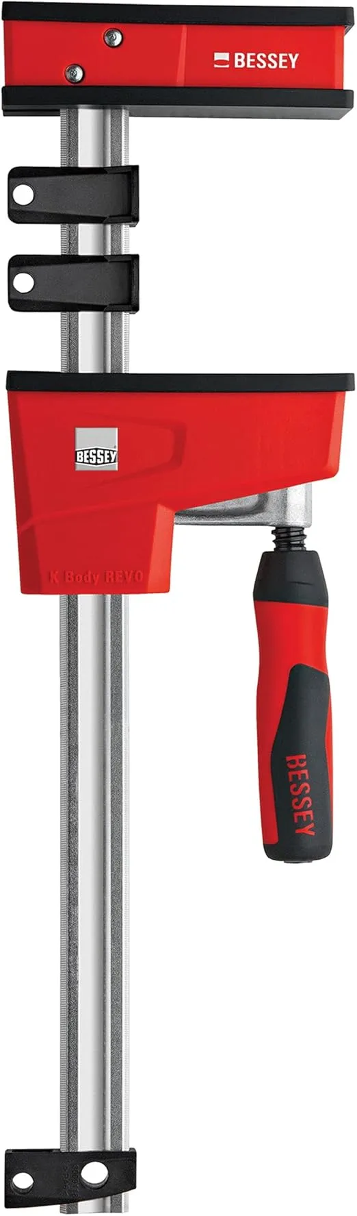 BESSEY KRE3531, 31 In., Parallel Clamp, K Body REVO Series - 1700 lbs Nominal Clamping Force , Spreader, and Woodworking Accessories - Clamps and Tools for Woodworking, Cabinetry, Case Work