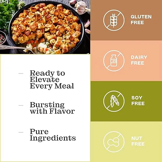 Katz Gluten Free Herb Seasoned Stuffing Mix Perfectly For All Your Holiday And Everyday Cooking Needs, With No Artificial Flavors, Colors, Or Preservatives. Dairy Free, Soy Free, Nut Free, Kosher 6 Pack (6 Oz)