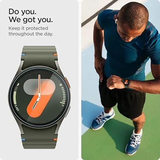 Spigen Tempered Glass Screen Protector [GlasTR EZ FIT] designed for Galaxy Watch 7 (40mm) - 2 Pack