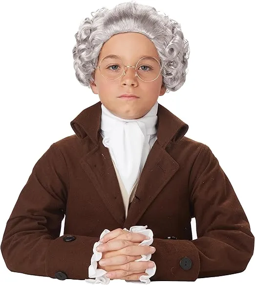 Child Colonial Man Wig