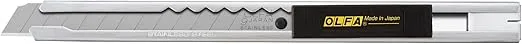 OLFA 9mm Stainless Steel Utility Knife (SVR-1) - Multi-Purpose Retractable Precision Knife w/Snap-Off Blade, Replacement Blades: Any OLFA 9mm Blade