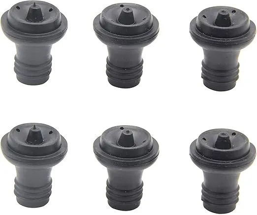 Wine Saver Vacuum Stoppers, Set of 6, Rubber Wine Stoppers, for Wine Saver Vacuum Pump Preserver, Bottle Rubber Corks To Preserve Wine Flavor Best Wine Air Vacuum Stoppers To Keep Wine Fresh