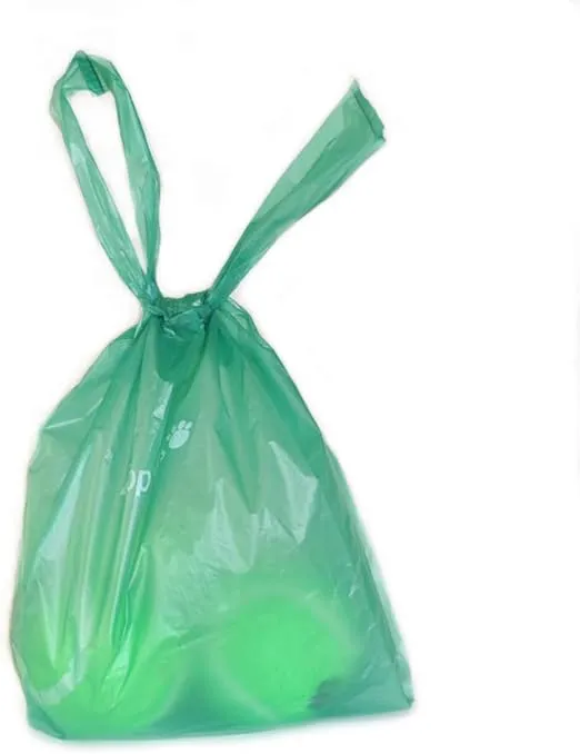 ZippyPaws - Dog Poop Pick-Up Bags, Replacement Rolls, Large Strong Waste Bags with Easy-Tie Handles, Measures 14.5 Inch by 5.5 Inch - Green, 120