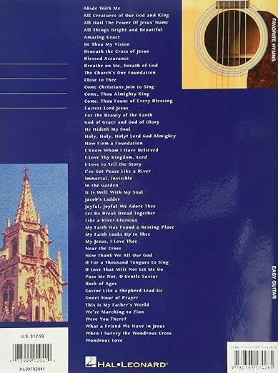 Favorite Hymns for Easy Guitar