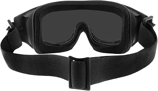 Wiley X Spear Goggle Sunglasses, ANSI Z87 Safety Ballistic Rated Goggles for Men and Women, UV Eye Protection for Shooting and Tactical, Matte Black Frame, Smoke Grey and Clear Changeable Lenses
