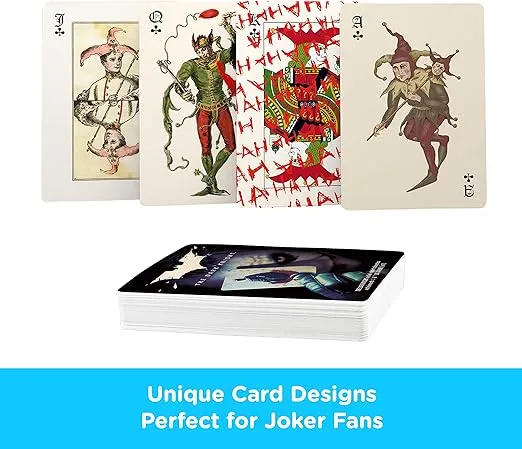 AQUARIUS DC Comics Joker Playing Cards - Dark Knight Joker Themed Deck of Cards for Your Favorite Card Games - Officially Licensed DC Comics Merchandise & Collectibles