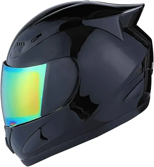 1Storm Motorcycle Bike Full Face Helmet Mechanic Skull: HJDJ11