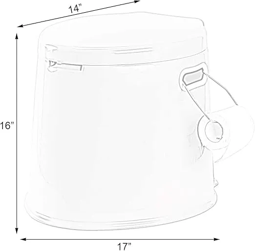 PLAYBERG Portable Plastic Travel Toilet For Camping and Hiking