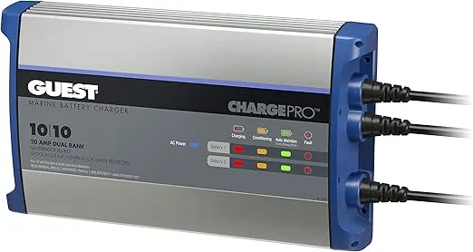 Guest 2720A Guest On-Board Battery Charger 20A / 12/24V; 2 Bank; 120V Input