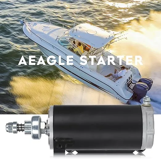 New Starter for Evinrude Johnson Marine 150 155 175 185 200 225 235 HP E150 E155 E175 E185 E200 E225 E235 1980-1995, for 410-21006 SAB0003 MJL4005 MOT2004 0814240-M030SM