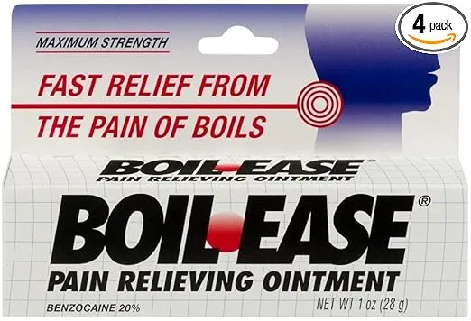 Boil Ease Pain Relieving Ointment, 1 Ounce (4 Pack)