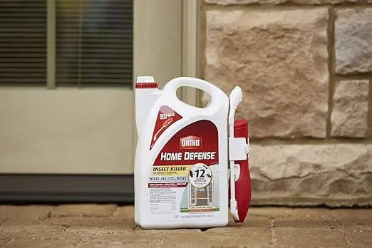 Ortho Home Defense Insect Killer for Indoor & Perimeter2 - With Comfort Wand, Long-Lasting Control, Kills Ants, Cockroaches, Spiders, Fleas & Ticks, Non-Staining, Odor Free, 1.1 gal., 2-Pack