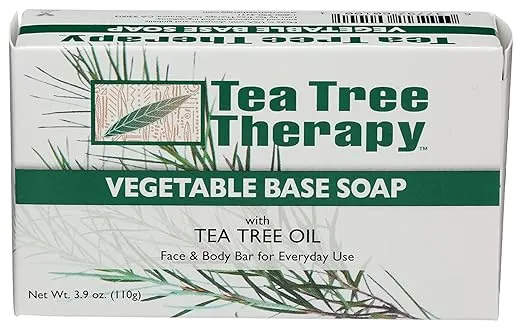 Tea Tree Therapy Pack of 8 x Vegetable Base Soap with Tea Tree Oil - 3.9 oz8