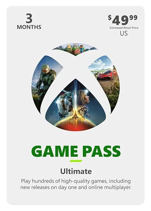 Microsoft Game Pass Ultimate – 3 Months Gift Card $49.99