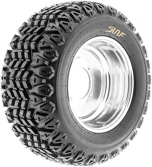 [Set of 4] SunF 23x11-10 23x11x10 Golf Cart Lawn Mower Quad 4 Ply 23" ATV UTV Tires G003 [ Rim(s) NOT included ]