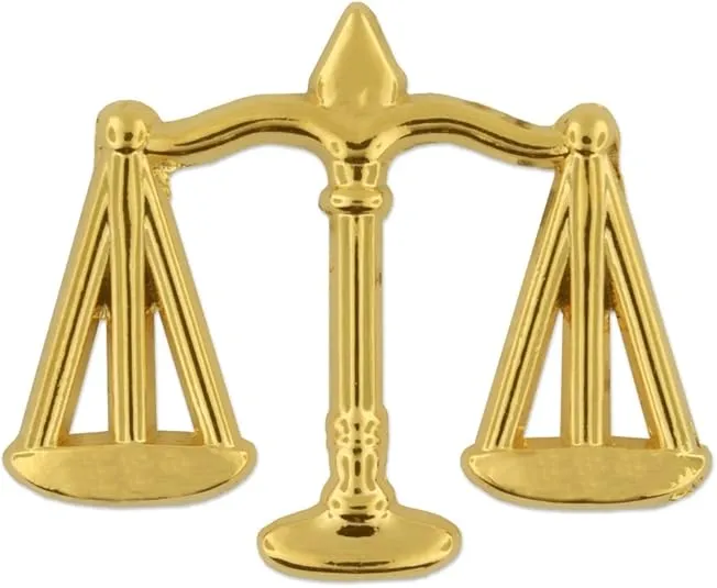 PinMart Justice Lawyer Lapel Pin