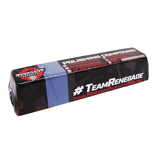 Renegade Products USA | Blueberry Ultra Fine Synthetic Finishing Compound - Premium Polishing Compound for Metal, Plastic, and Acrylic - Achieve a Mirror-Like Finish - 1lb Bar