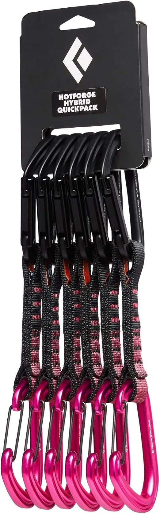 Black Diamond Hotforge Hybrid Quickdraw Quickpack with Hotforge and Hotwire Carabiners