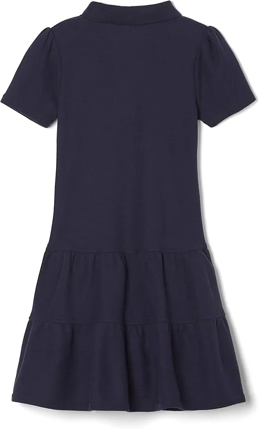 French Toast Girls' Ruffle Pique Polo Dress
