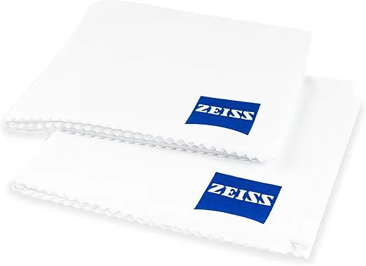 ZEISS Microfiber Lens Cleaning Cloth (Pack of 2) Jumbo Size
