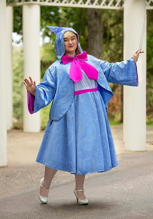 Plus Size Fairy Godmother Costume Adult Cinderella Cosplay Costumes for Women
