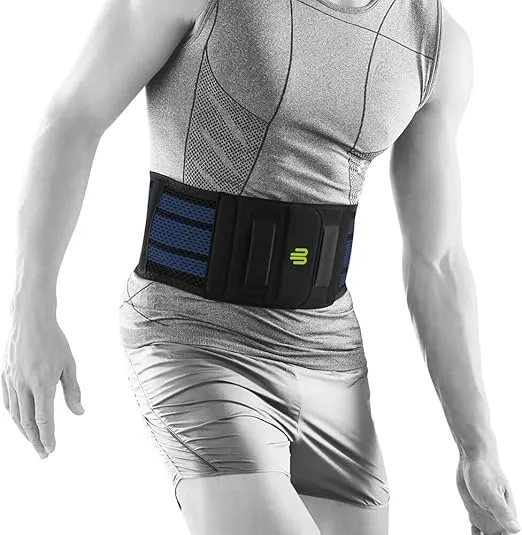 Bauerfeind Sports Back Support - Breathable Compression - Back Panel Features Anatomically Contoured Pad with Nubs for Massaging Effect - Air Knit Fabric Breathable, Durable, Washable