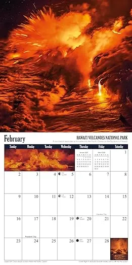 National Parks 2025 Wall Calendar (12"x12")