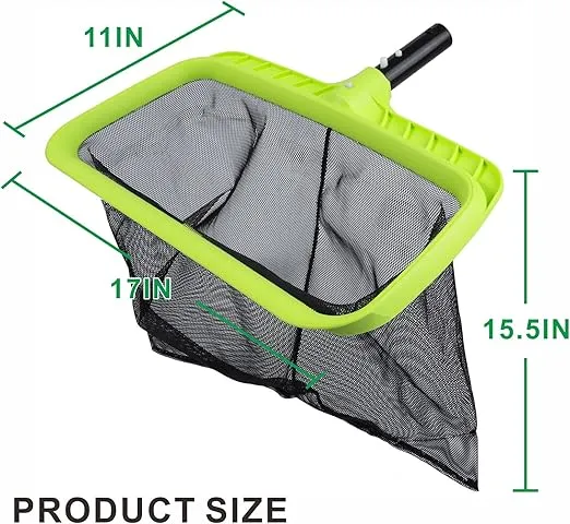 Sepetrel Swimming Pool Leaf Skimmer Net,Reinforced Frame Deep Rake Net