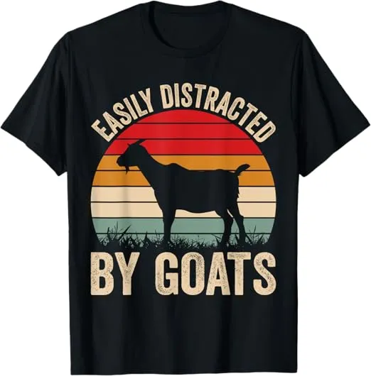 Easily Distracted By Goats T-Shirt