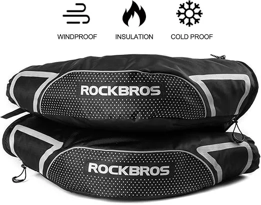 ROCKBROS Bike Handlebar Mittens Winter Extreme Cold Weather Mountain Commuter MTB Fat Bike Bar Covers Cyclist Pogies Mitten