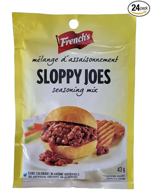 French's Sloppy Joe Seasoning Mix, 1.5-Ounce Packets (Pack of 24)