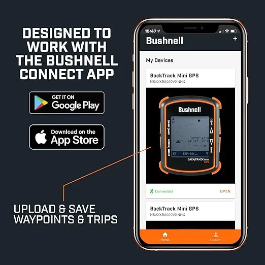 Bushnell BackTrack Mini GPS Navigation, Portable Waterproof GPS for Hiking Hunting and Backpacking
