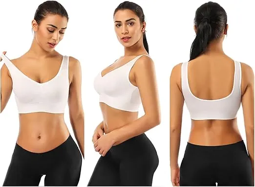 BESTENA Sports Bras for Women, Seamless Comfortable Yoga Bra with Removable Pads