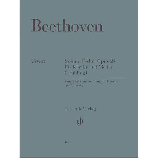 Sonata for Piano And Violin F Major Op. 24 (Spring Sonata) (Multilingual Edition)