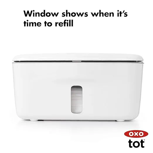 OXO Tot Perfect Pull Wipes Dispenser - Gray, 1 Count (Pack of 1)