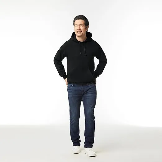 Gildan Unisex Adult Fleece Hoodie Sweatshirt, Style G18500, Multipack